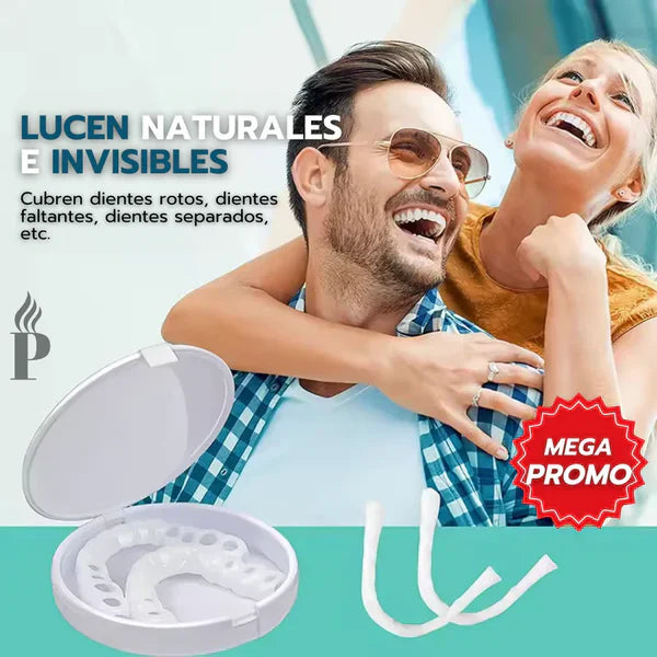 [PAGA 1 y LLEVA 2] CARILLAS DENTALES AJUSTABLES SNAP-ON SMILE