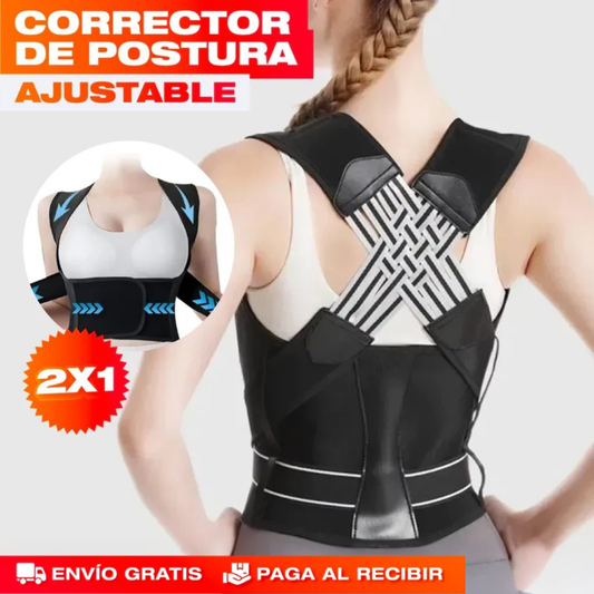 PROMO 2X1 CORRECTOR DE POSTURA AJUSTABLE