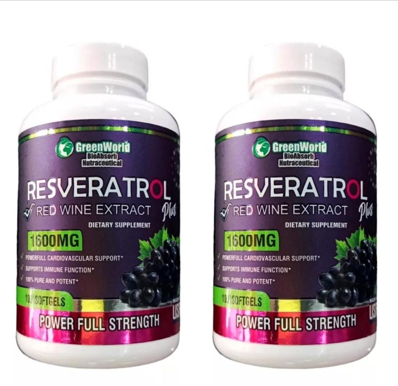 RESVERATROL GREENWORLD COMPRA 1 LLEVA 2 + GOTAS