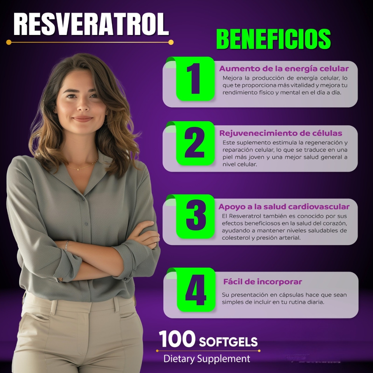 RESVERATROL GREENWORLD COMPRA 1 LLEVA 2 + GOTAS