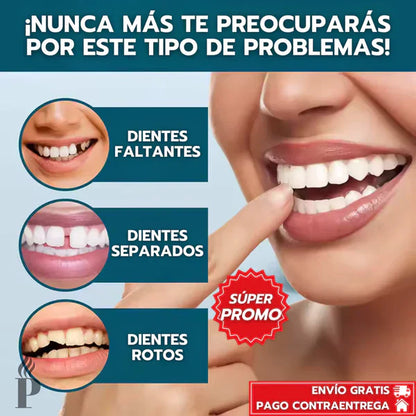[PAGA 1 y LLEVA 2] CARILLAS DENTALES AJUSTABLES SNAP-ON SMILE