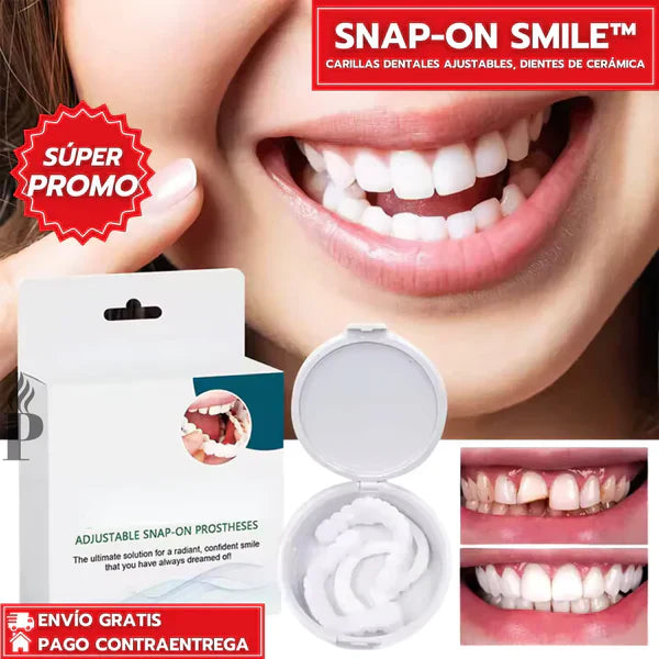 [PAGA 1 y LLEVA 2] CARILLAS DENTALES AJUSTABLES SNAP-ON SMILE