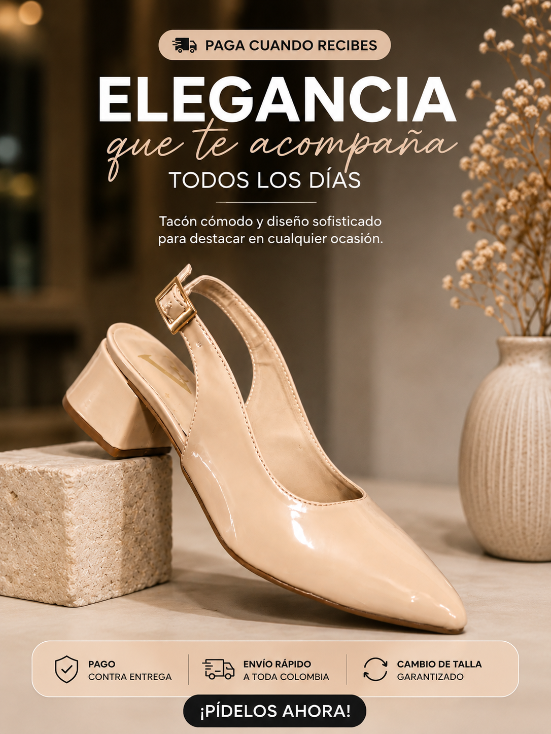 SAVIRION TACÓN ELOISA PLANTILLA CÓMODA - PAGUE AL RECIBIR