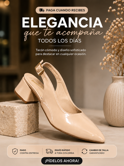 SAVIRION TACÓN ELOISA PLANTILLA CÓMODA - PAGUE AL RECIBIR